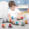 Magnetic Wooden Train Set Toy Children Cartoon Cars Truck Set Kids Alphabet Letter Numbers Educational Learning Toys Gifts 3