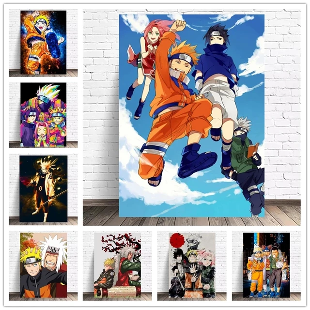 Naruto Shippuden - Photo Team 7 Poster Emoldurado, Quadro em