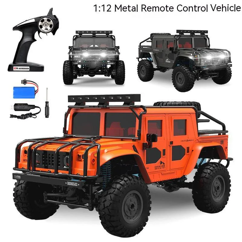 

RC BG1535 Remote Control Off-road High-speed Car Toy 1:12 Full Scale 2.4G Four-wheel Drive Climbing Alloy Car Bottom Model