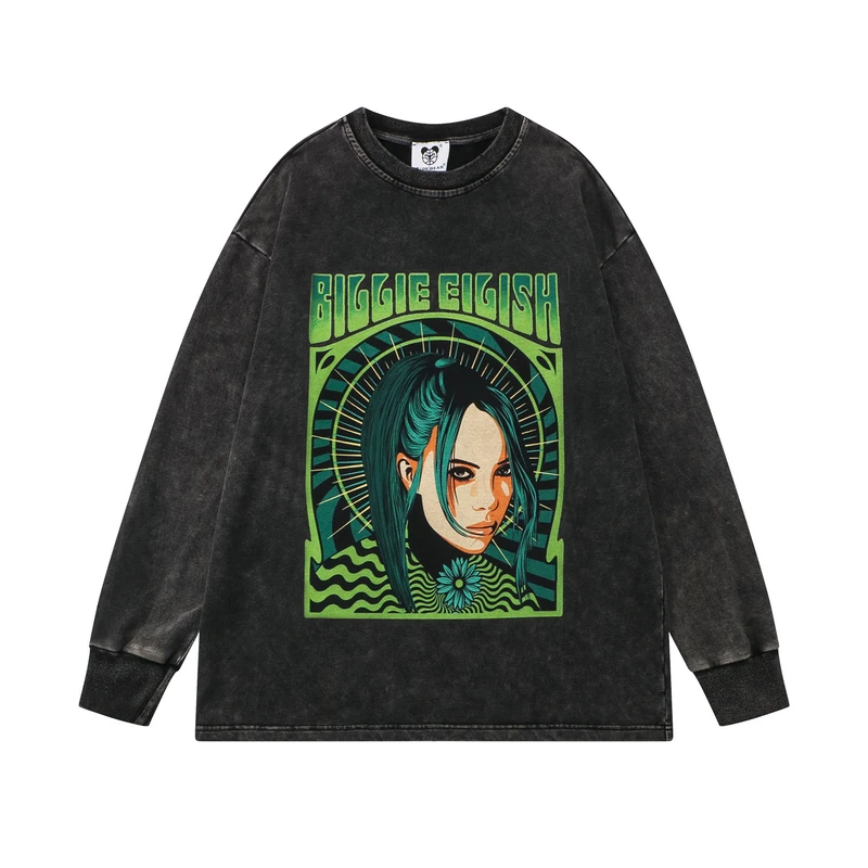 

Men Sweatshirt Cotton Streetwear Hip Hop Sweatshirt Goth Anime Girl Punk Print Sweatshirt Oversize Pullover Harajuku Sweatshirts