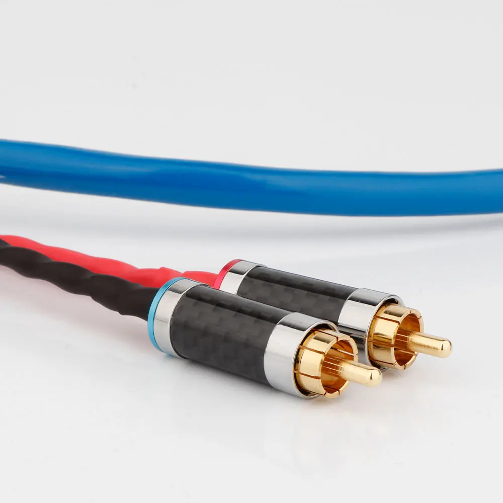 Naim Hifi Audio Phono Cabo Ofc Banhado a Prata Pinos Din Torção Conector de Bloqueio para Stereo x Rca Plugs - Image 5