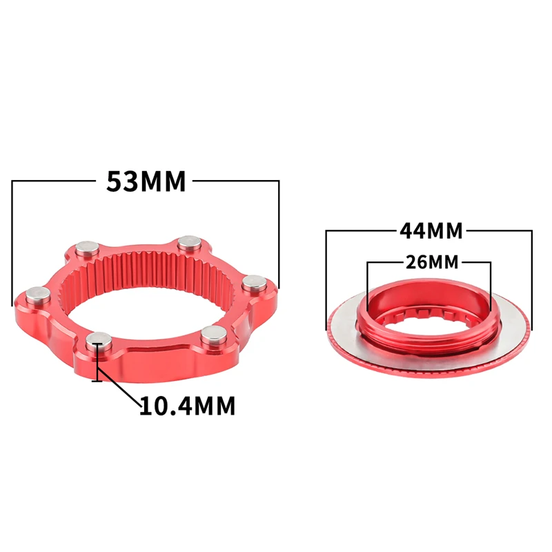 Centerlock to 6-Bolt Rotor Adapter MTB Road Bike Center Lock To Disc Brake Rotor Adapter bike rotor adapter