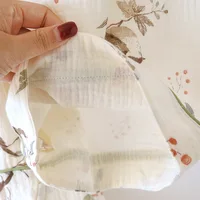 2026 New Spring/Summer Women's Pajama Set 100% Cotton Crepe Cute Thin Short Sleeve+Shorts+Pants Home Clothes 3-Piece Set - Image 6