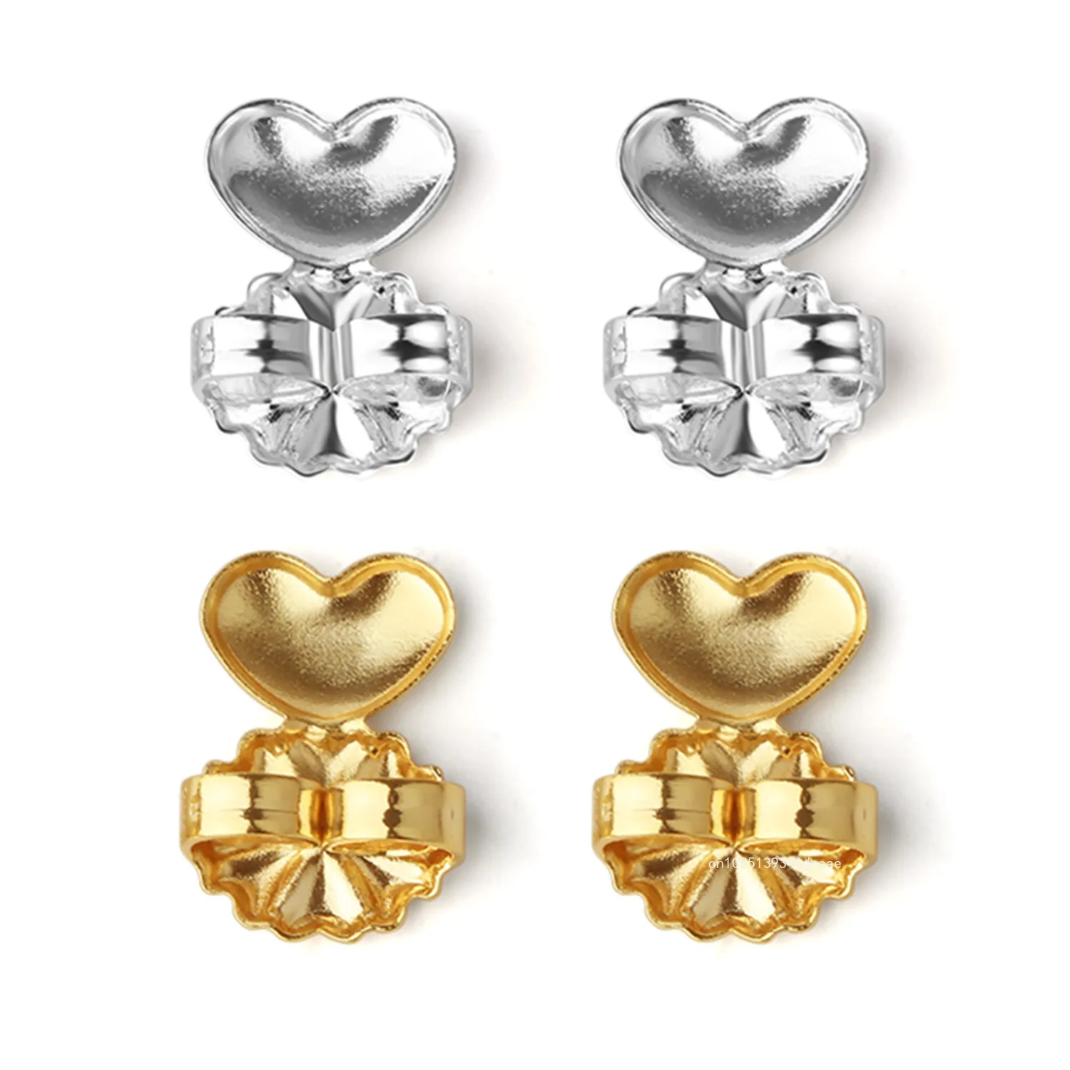 Stainless Steel Earring Lifters Backs Fixtures Hypoallergenic for DIY Heavy Earring Jewelry Making Supplies Accessories 2 Pairs earring back stoppers