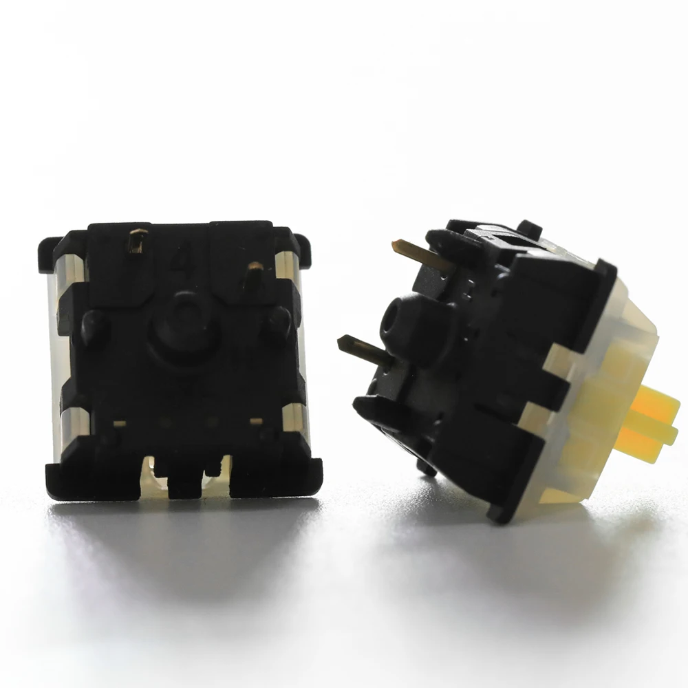 Gateron Leitoso Superior Preto Inferior Amarelo Interruptor Linear 5pin para Interruptores de Teclado Mecânicos - Imagem 3