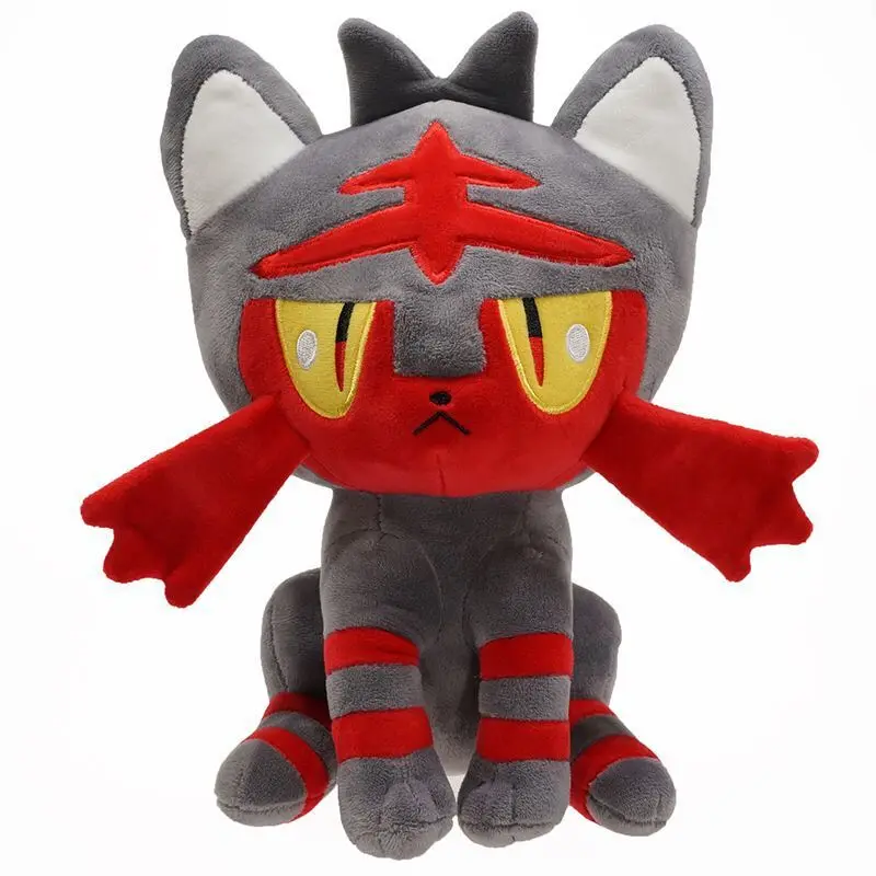 

Плюшевая кукла Pokemon Litten, 25 см, плюшевая кукла, мягкая игрушка, подарки для детей