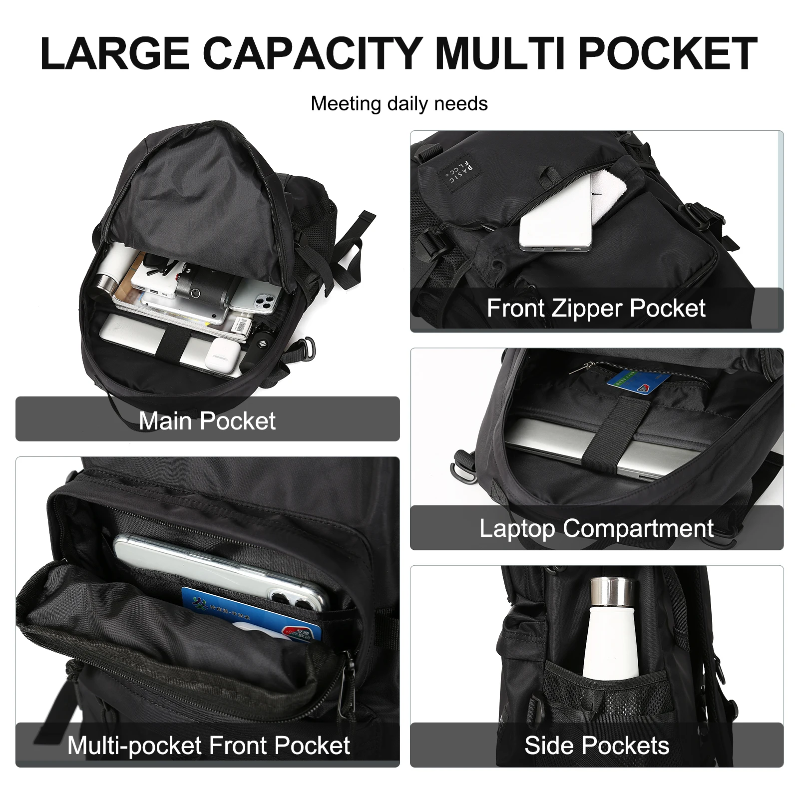 Travel Backpack for Men Large Capacity for Leisure Travel Outdoor Hiking Oversized Laptop Backpack Waterproof Backpack for Women 2