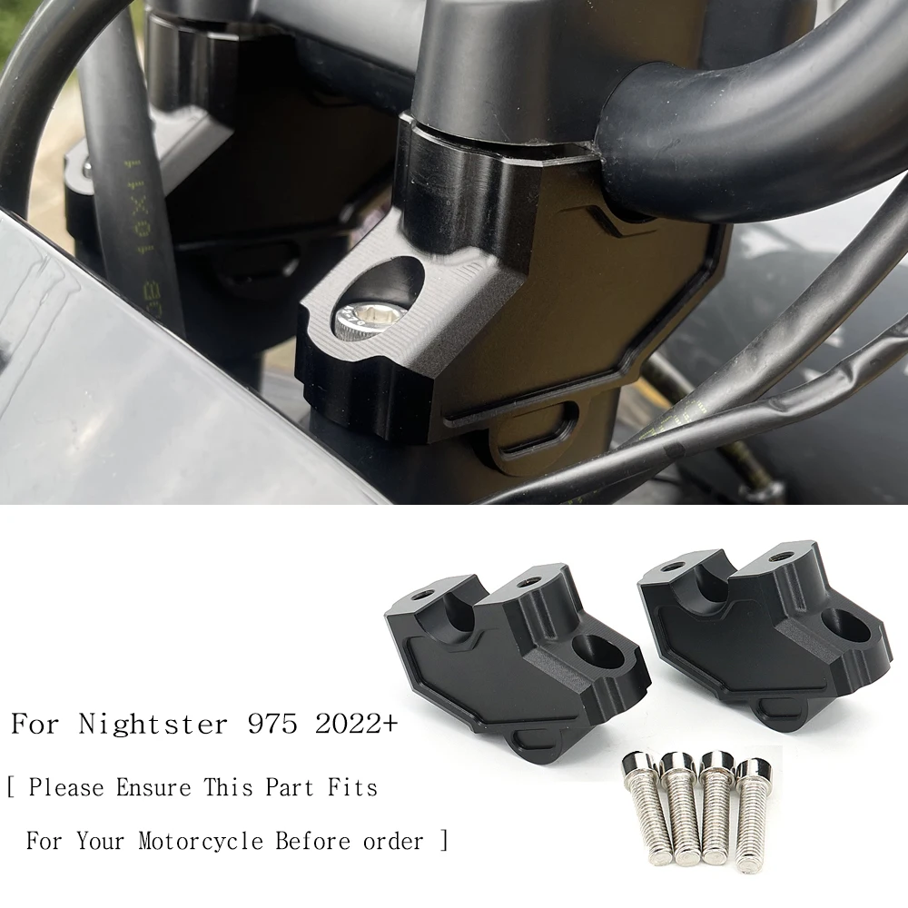 

FOR Harley Nightster 975 RH975 RH 975 Special 2022 Lmprove Sitting Posture Parts Motorcycle Handlebar Heightening Accessories