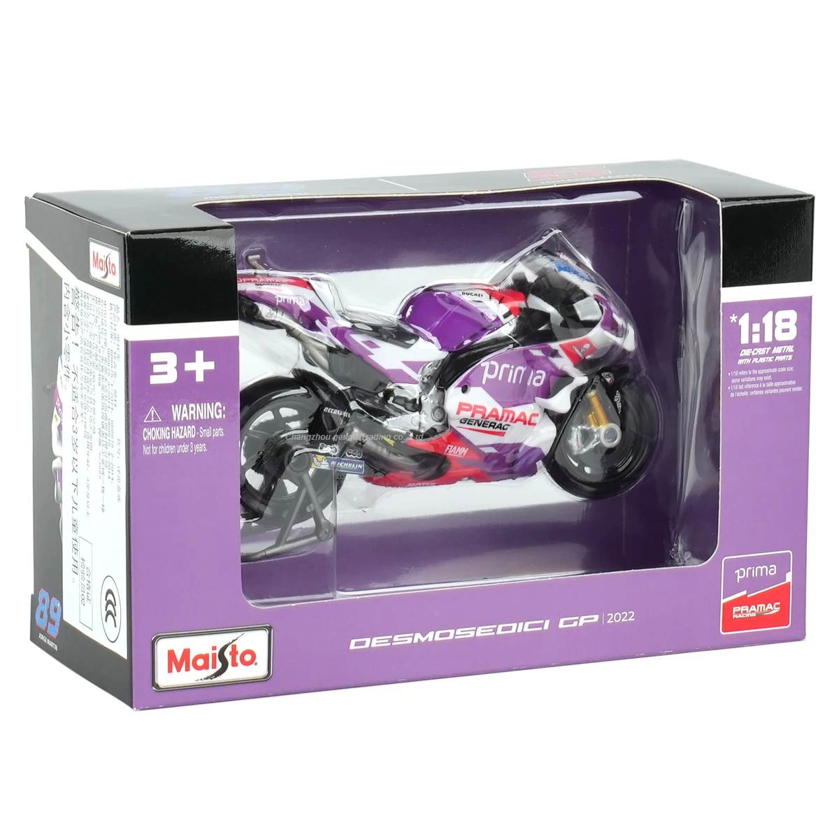 Maisto 1:18 2022 GP Racing Ducati Pramac Racing Die Cast Vehicles Collectible Motorcycle Model Toys 6