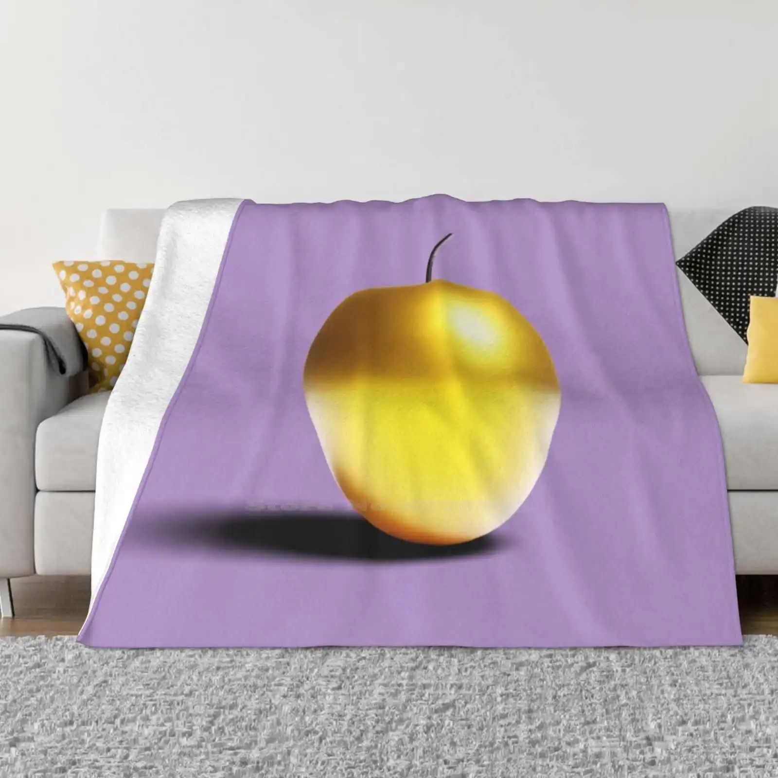 Frutta Vietata Morbida Coperta Calda Colore Dolce Fresco Giallo Vintage Colore Natura Girly Cibo Dorato Delizioso Divieto