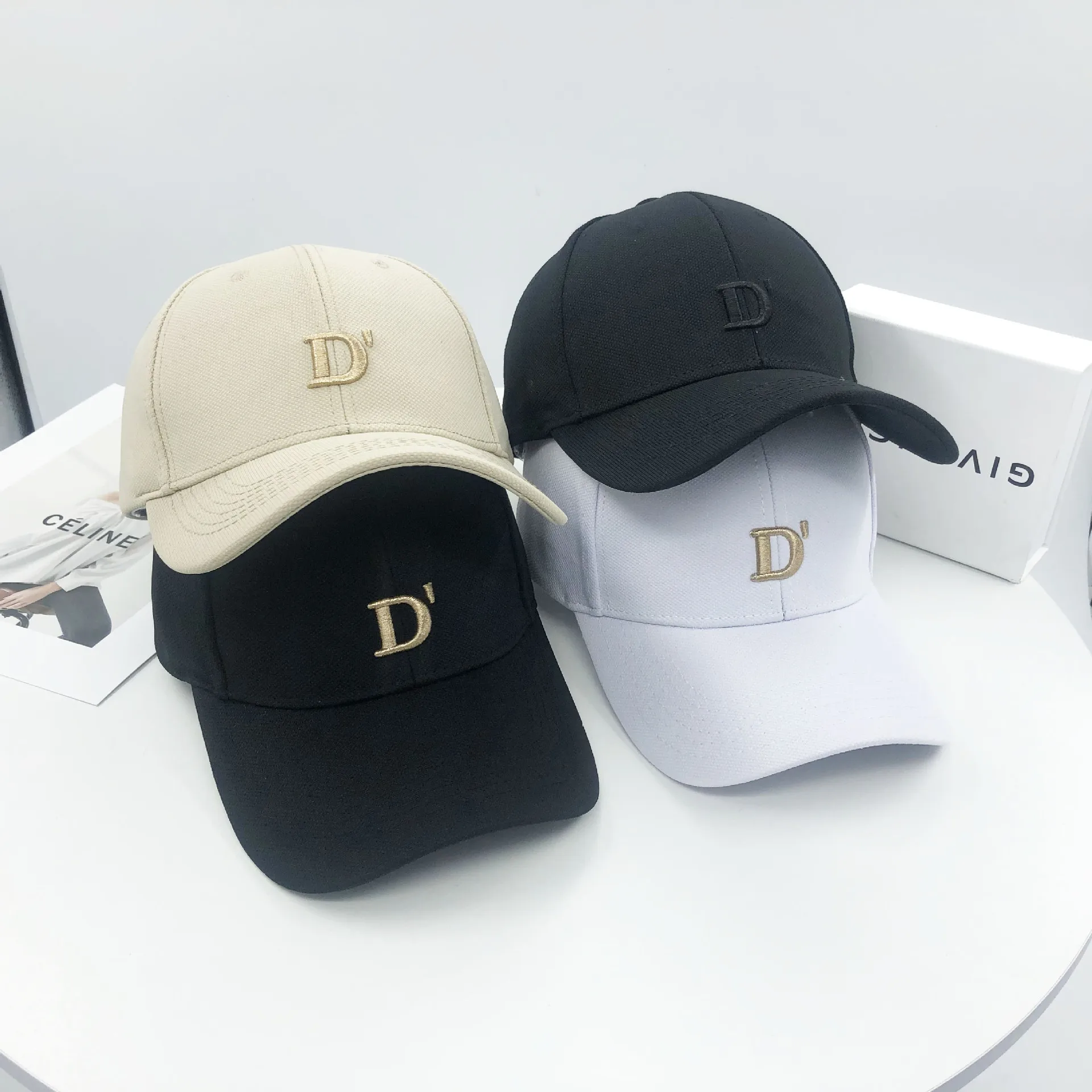 

Embroidery Letter C Baseball Caps For Women Hat 2021 Winter Fall Fashion Hip Hop Hat Sun Hat Female Men Snapback Hats Bone