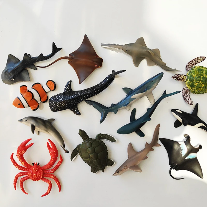 

Lifelike Marine Animals Fridge Magnetic Stickers Cute Shark Sea Turtle Manta Ray Magnetic Decors Blackboard Magnets Home Decor