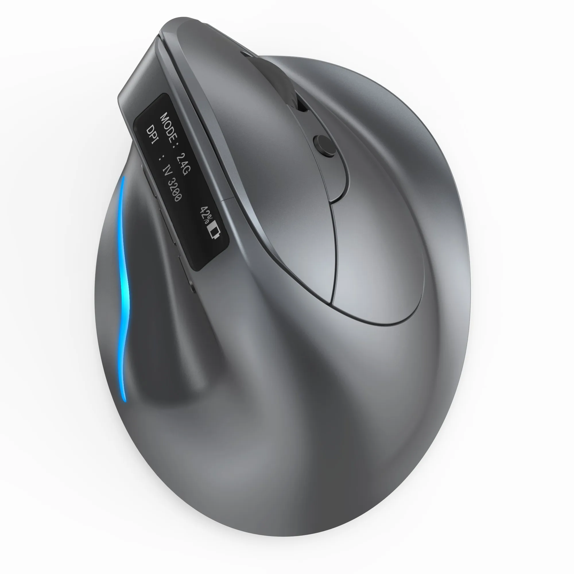 Souris optique verticale sans fil rechargeable souris ergonomique