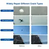 5PCS Automotive Glass Nano Repair Fluid Car Windshield Resin Crack Tool Kit Auto Glass Scratch Repair Glass Filler 6