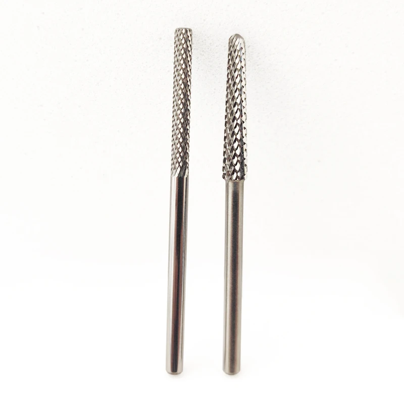 18mm Tapered Shape Long Nail Drill Bits Tungsten Carbide Burr Rotary Grinding Head Manicure Milling Cutters Nails Accessories