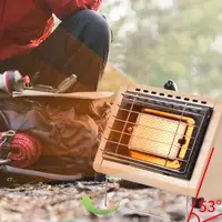 BRS-H23 1500W Gas Heater Stove Patio Heater Portable Outdoor Camping Heating Stove Tent Mini Heater Stove Propane Radiant Heater 3