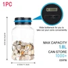 Digital LCD Counting Coin Money Saving Box Jar Large Capacity For USD EURO GBP Money Electronic Counting Piggy Bank 1