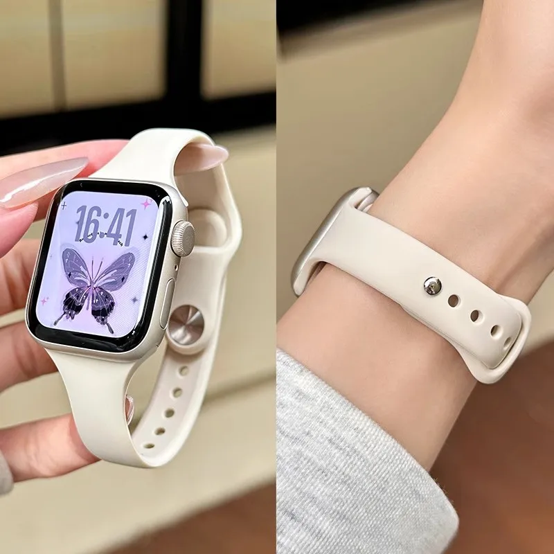 สายรัดข้อมือสปอร์ตซิลิโคนสำหรับ Apple Watch พรีเมียม