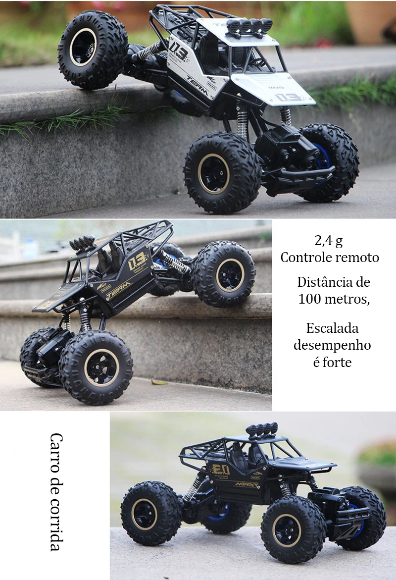 Carro de Controle Remoto com Luzes LED Buggy Off-Road - Rhoudz