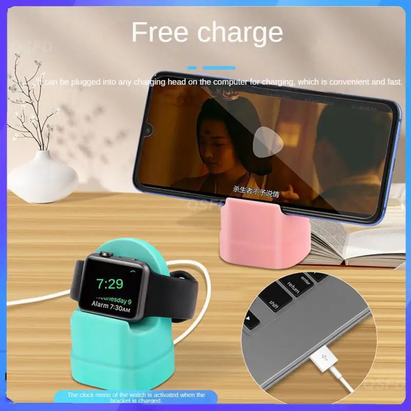 Supporto Per Stazione Di Ricarica Per Apple Watch Series Supporto Per Dock Di Ricarica In Silicone Per Apple Watch Series 8/Ultra/Se2/7/6/Se/5/4/3/2/1