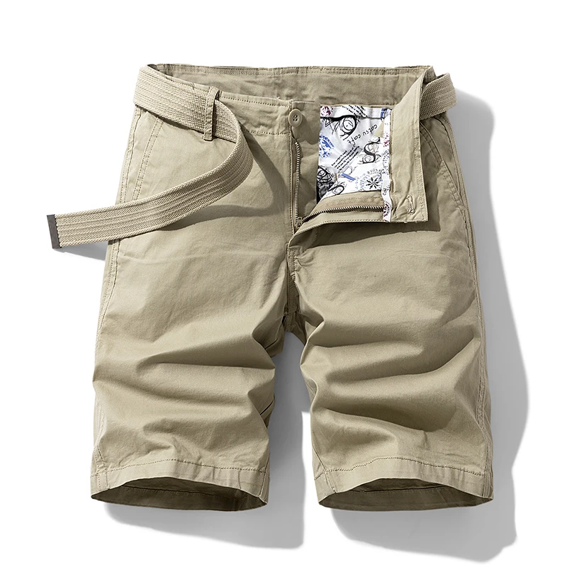 Summer New Cargo Shorts Men's Multi Colors Loose Straight Casual All-Match Middle Pants Trendy Mountaineering Shorts 2