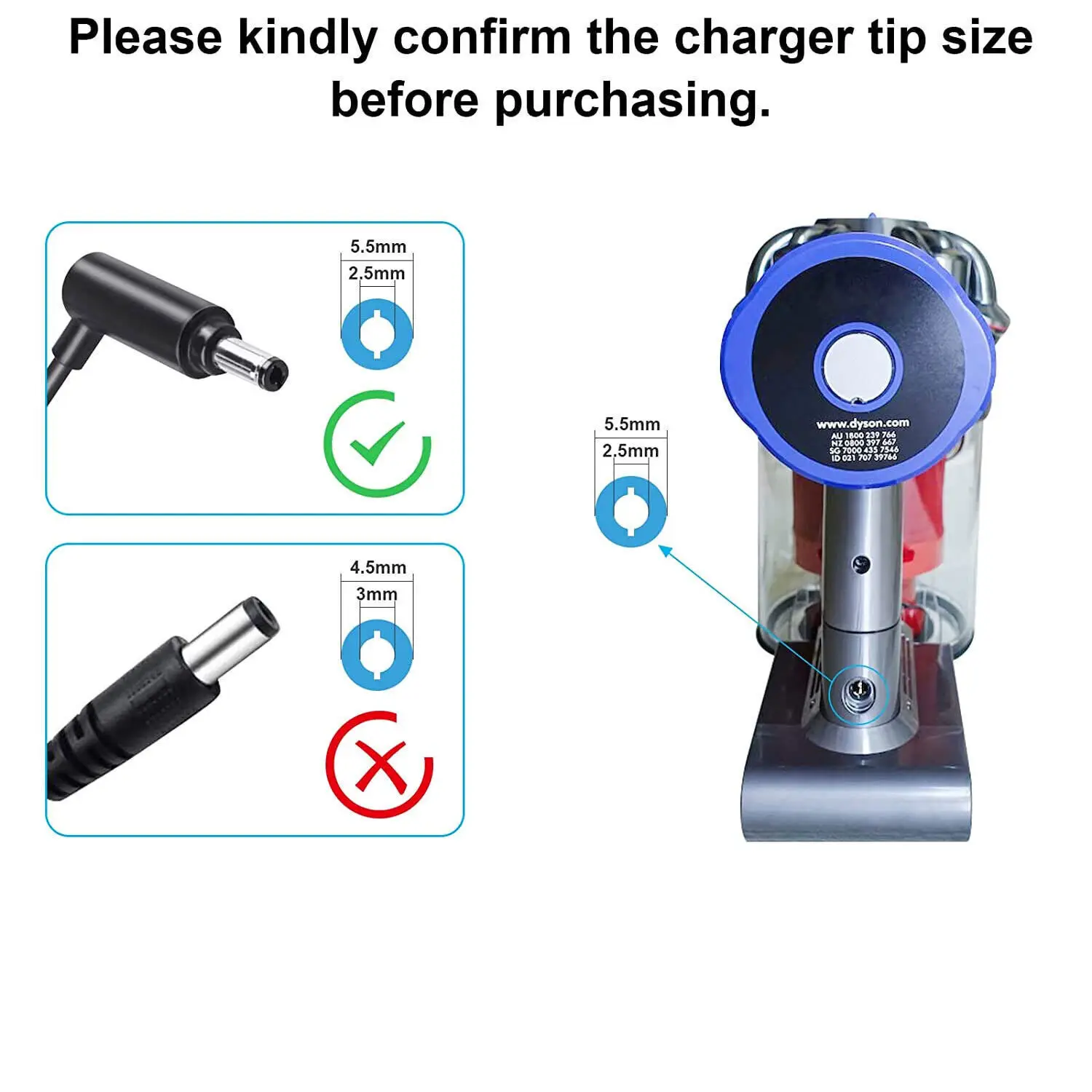 Charging Adapter For Dyson V6 V7 V8 Dc59 Vacuum Cleaner Power Adapter  Charger Replacements - Chargers - AliExpress