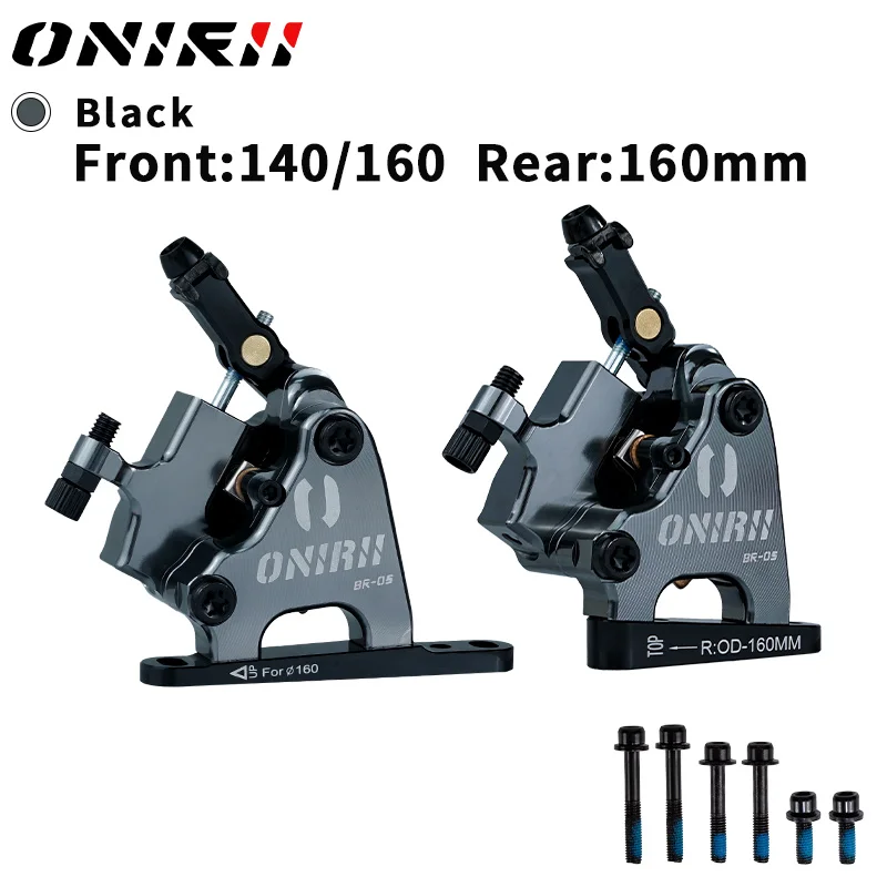 ONIRII ワイヤー牽引油圧ディスクブレーキキャリパーフラットマウント