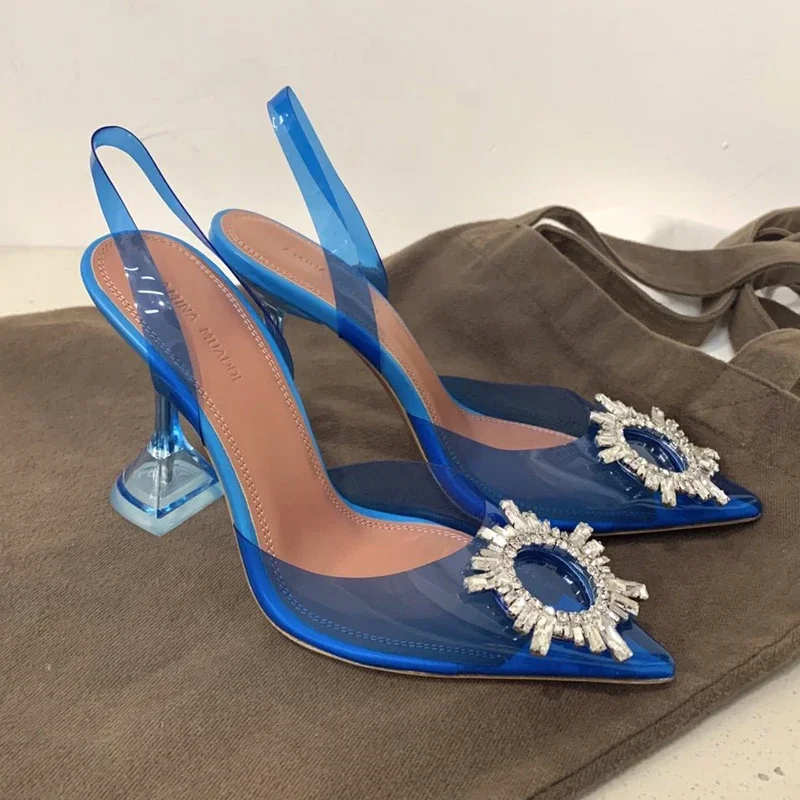 

Purchasing Amina Muaddi transparent sandal female 2019 new ins summer PVC fashion sexy high heels