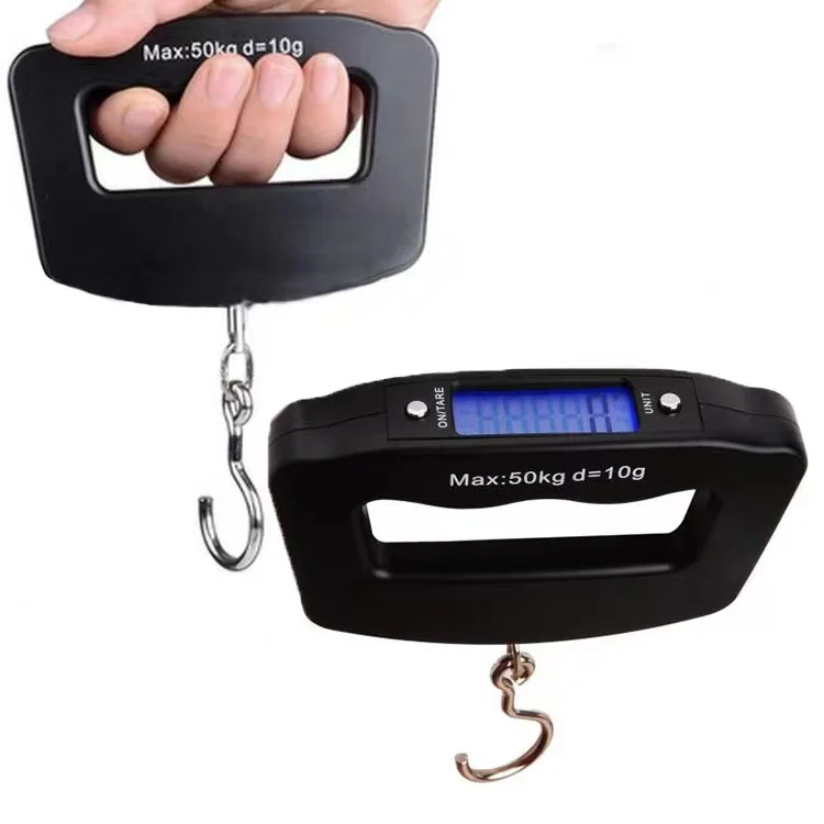 Portable Digital Luggage Scale LCD Display 110lb/50kg Handheld Hanging  Travel Baggage Electronic Scale Suitcase Weight Scales - AliExpress