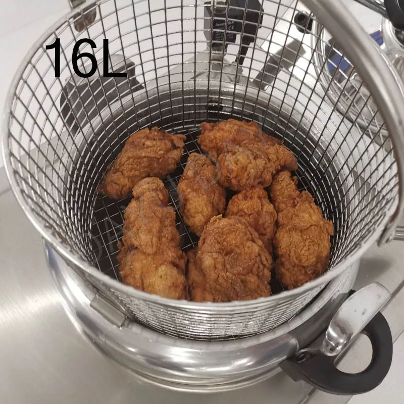 Deep Fryer High Pressure Commercial Electric Bench Type Food Processor Kitchen Equipments Cooker 16L Small Fried Chicken Stove