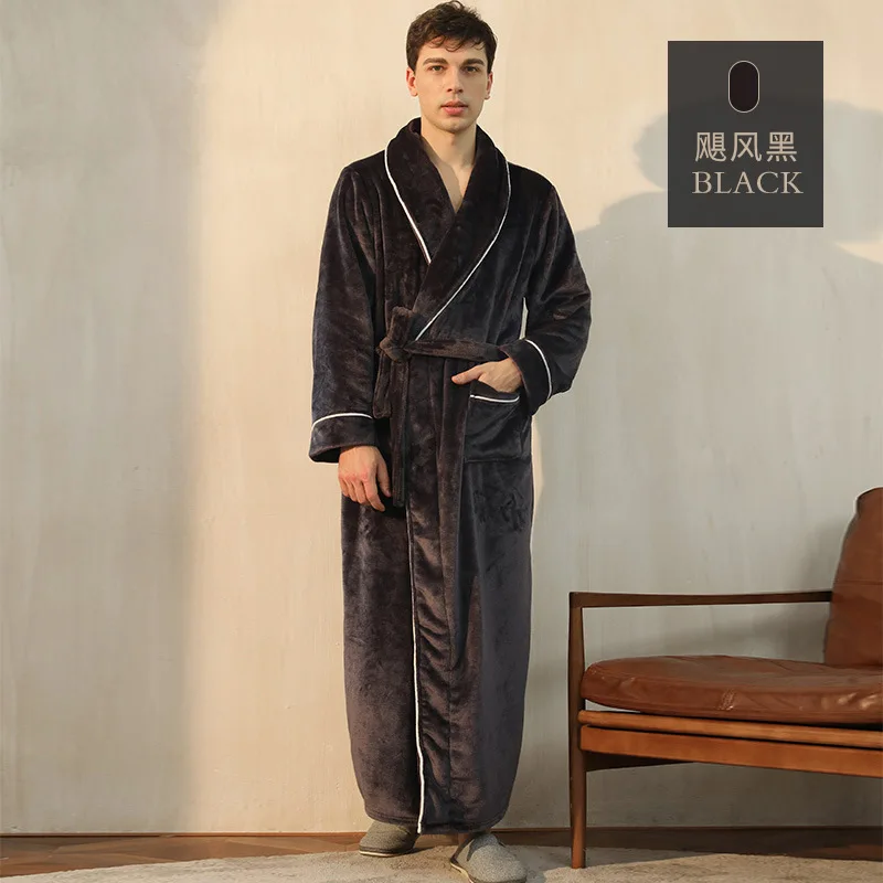 Plush Flannel Bathrobe for Women Long, Warm, Winter Night Robe 17