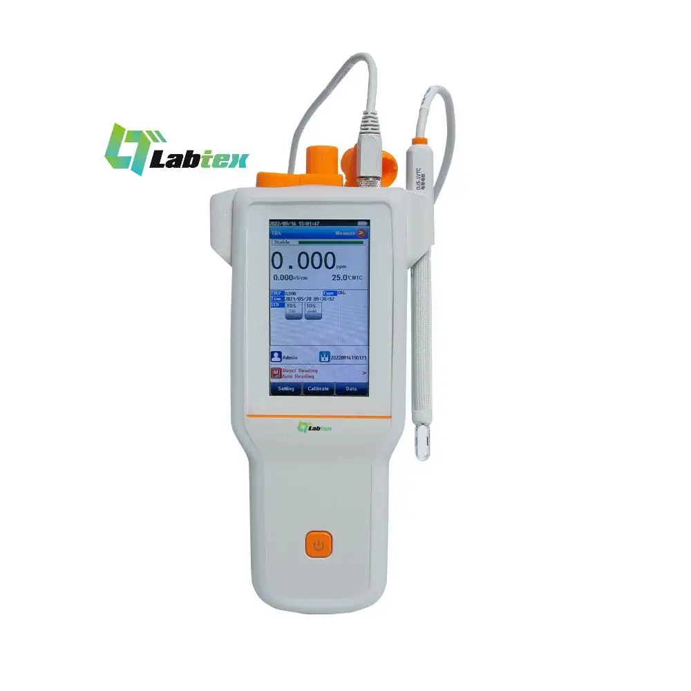 

Лабораторный Портативный Измеритель проводимости LABTEX EC510T, профессиональный ручной электропроводник с сенсорным экраном