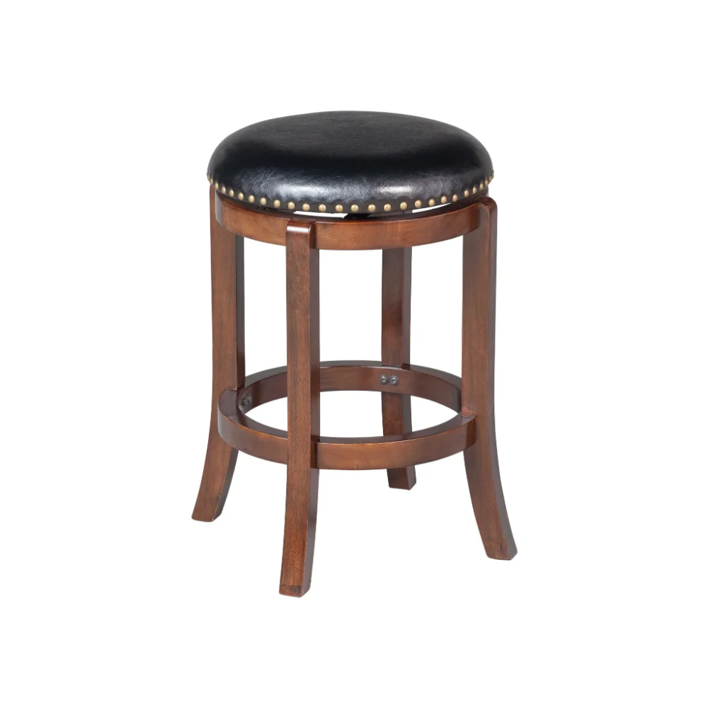 

Cordova Counter Height Backless Swivel Wood Counter Stool, Cappuccino Finish