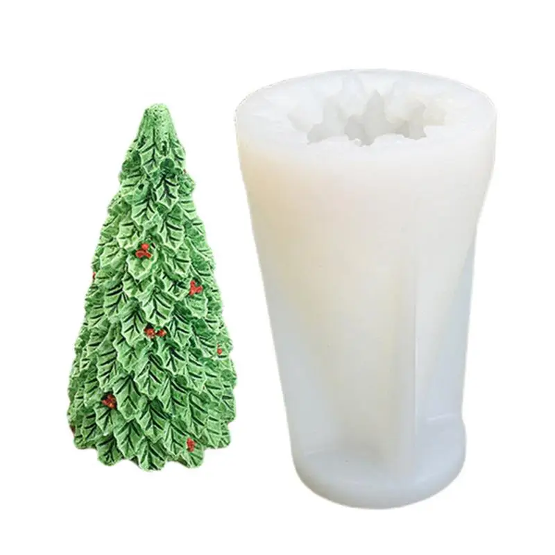 

3D Christmas Tree Wax Candle Silicone Mold Handmade Aroma Resin Clay Crafts Mould DIY Soap Chocolate Aromatherapy