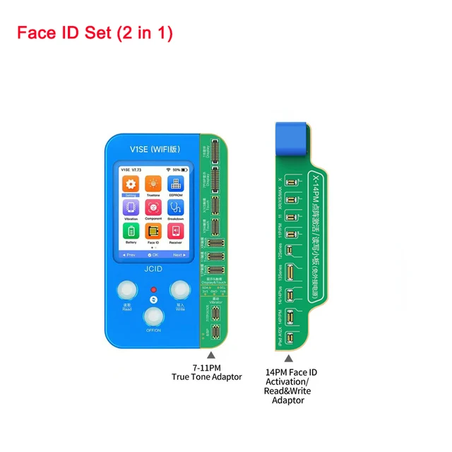 JCID V1SE Wifi Full Set 12 in 1 JCID Programmer Ture Tone Face ID 