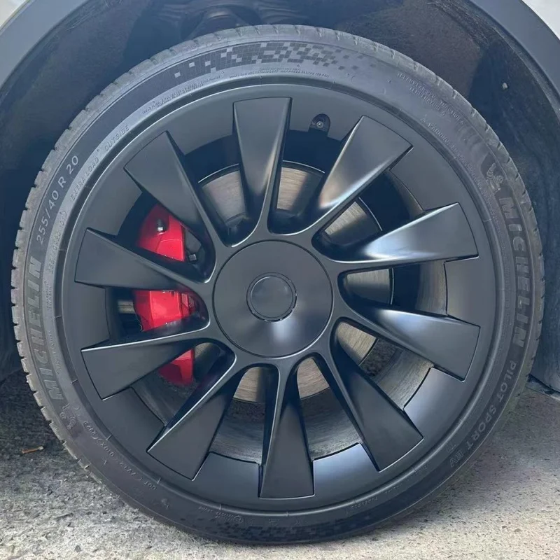 Wheel Protective Cover 4PCS 20/21-Inch Hight Performance Wheel Hub Protection Ring Full Rim Cover for Tesla Model Y Accessories wheel hub covers wheel hub caps