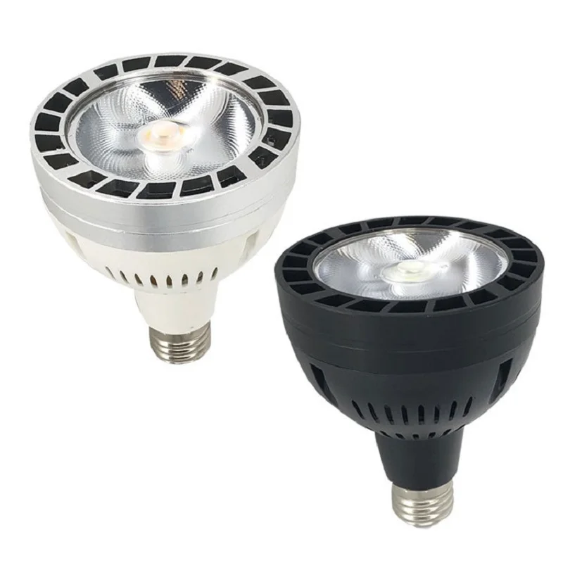 LED Spotlight E27 E26 35w COB par30 Indoor Track Spot Shop Lamp AC85-265V