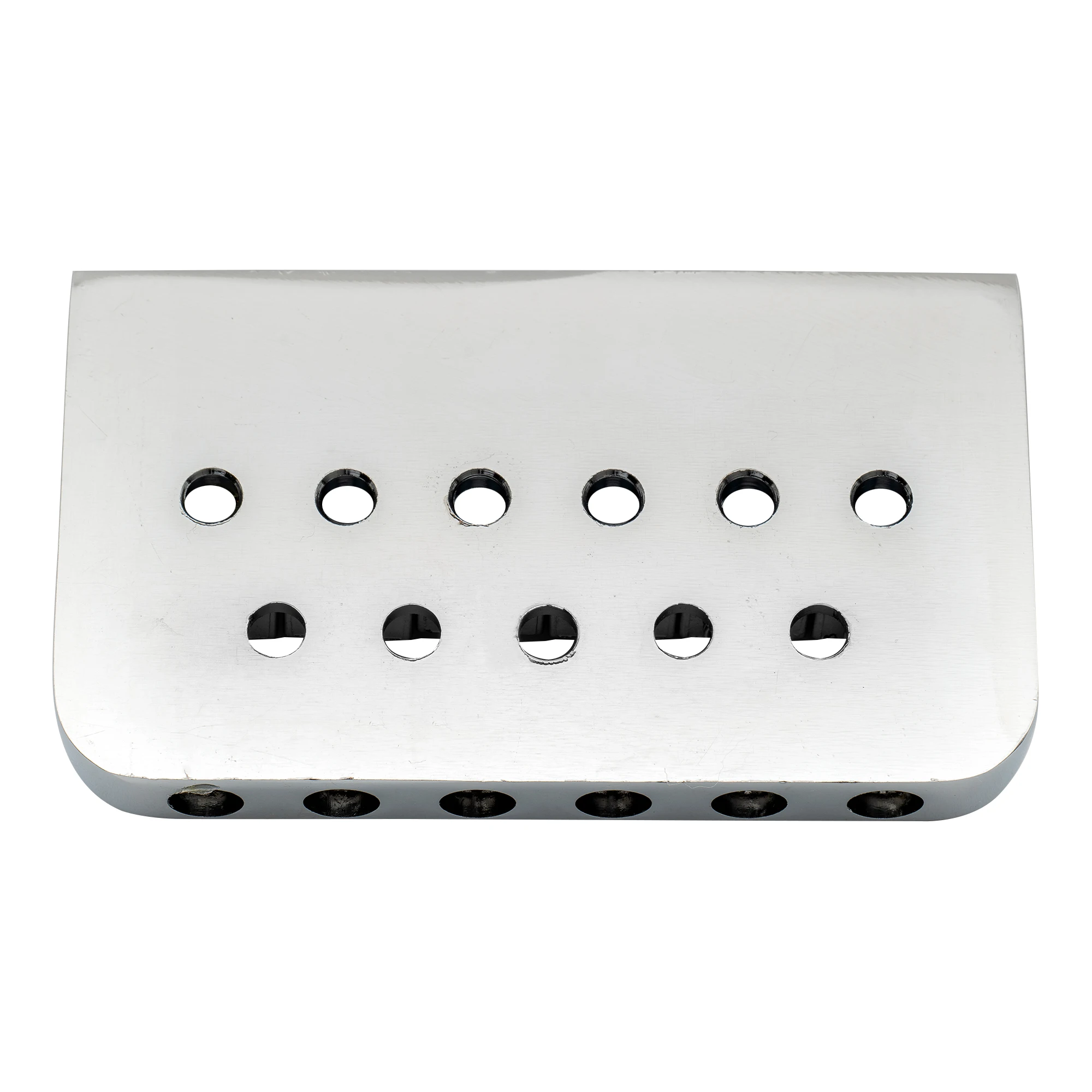 Musiclily Basic 52,5 mm (2–1/16 Zoll) umgekehrte 6-saitige Nicht-Tremolo-Gitarren-Hardtail-Brücke – Detail 8