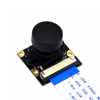 Modulo Fotocamera Fisheye 5MP per Raspberry Pi 5 4 3 Modello B/B+ Zero, Angolo Ampio 160-175 Gradi, Webcam OV5647, Supporto Cavo Pi5