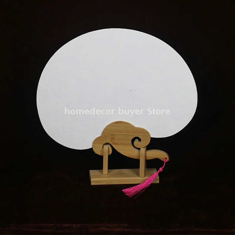 1pc Wooden Hand Held Fan Display Stand Japanese Fan Support Frame Folding Holder Hand Storage Rack Display Base