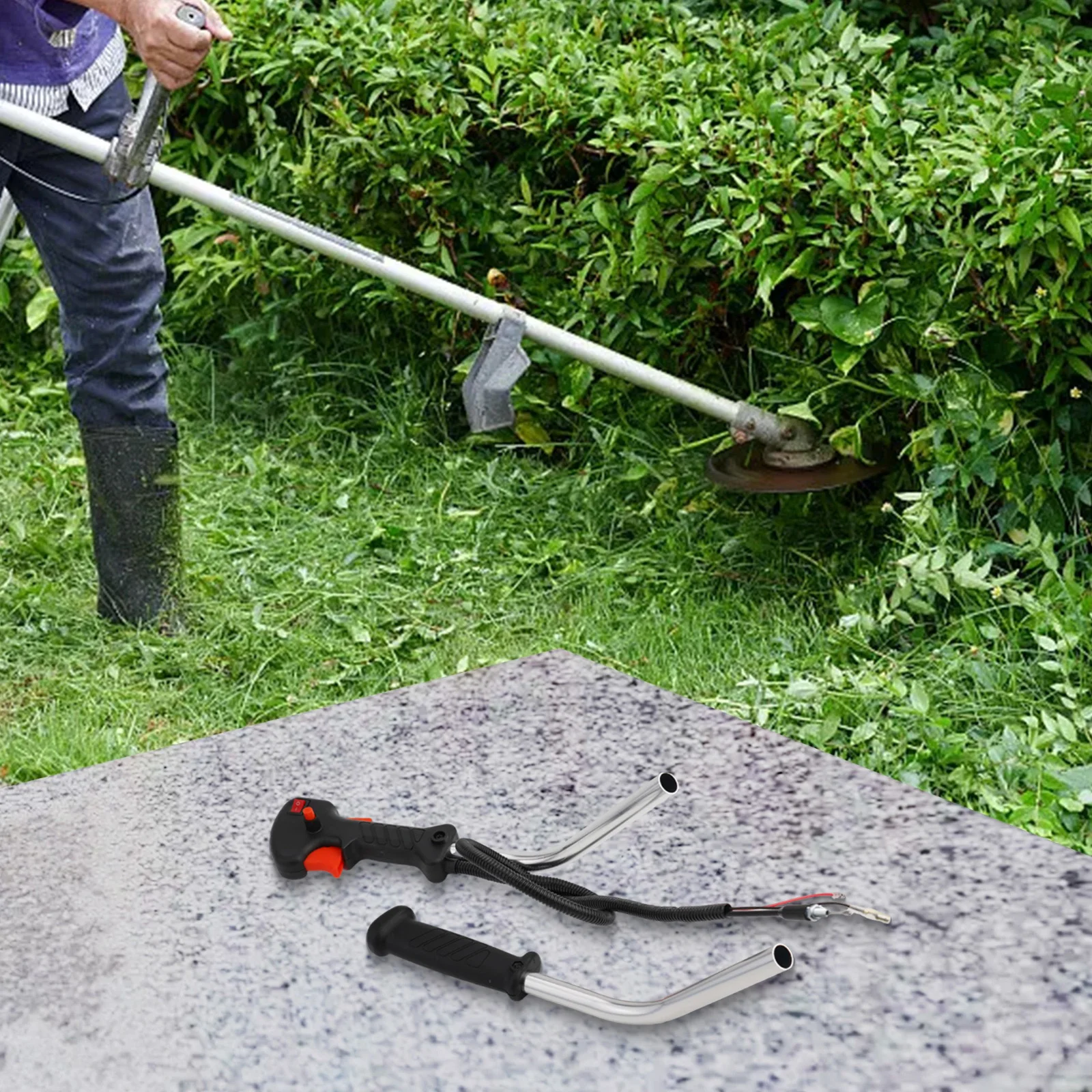 Control Tube Handle Switch And Throttle Trigger Cable Assembly For Brushcutters And Trimmers With 19mm Pipe Diameter