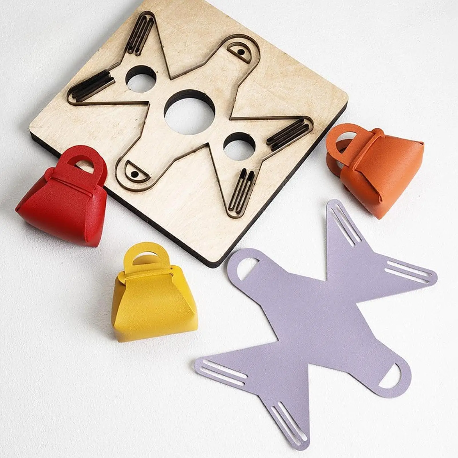 Wooden Leather Cutting Die Punch Tool Hand Tool Handmade Simple to Use Leather Cut Model Portable Tailor Home Use