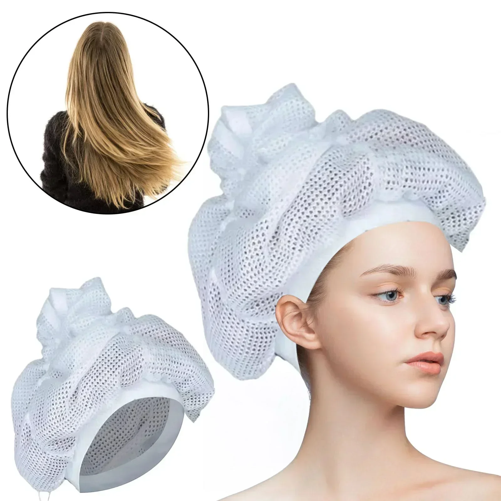 Curly Hair Drying Hat New Mesh Hat For Blow Dry Curly Hair