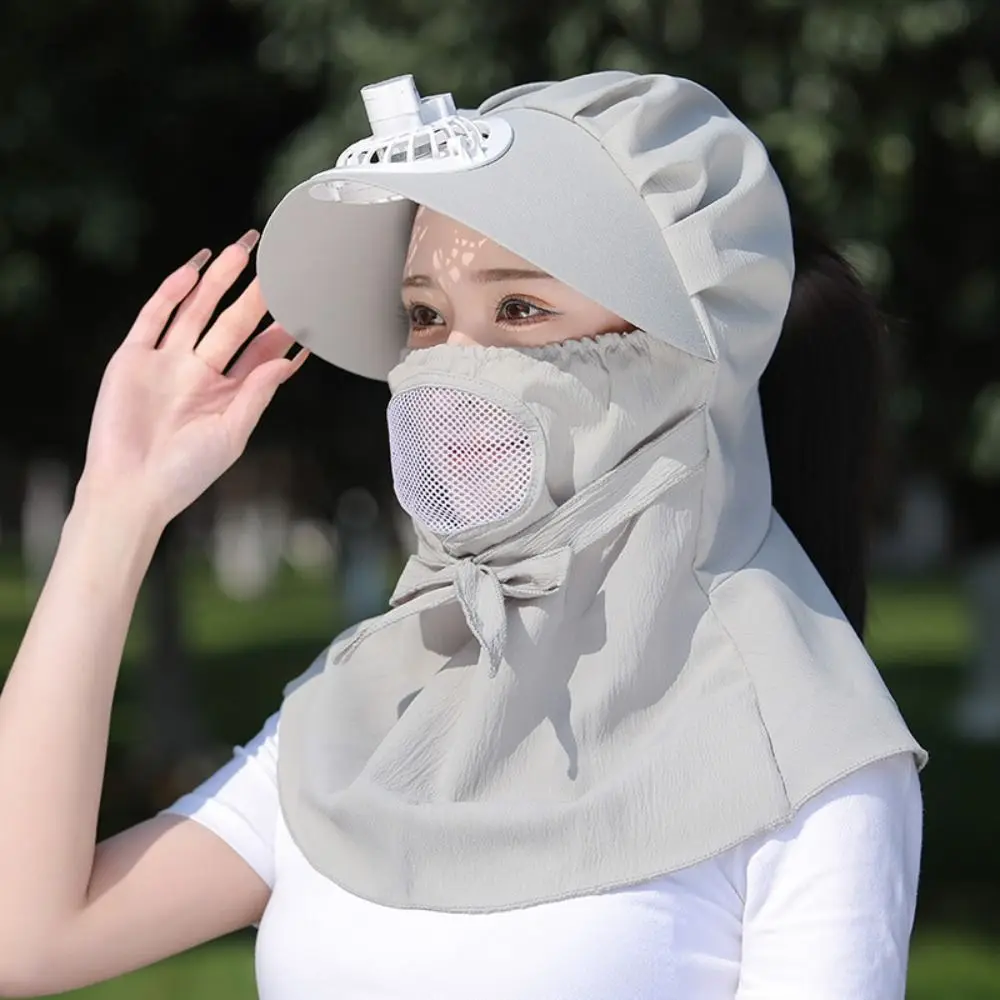 

Face-Covering Sunshade Riding Supplies Uv Protection Women Wide Brim Neck Cooling Cap Sun Hat Sun Shading Cap Fishing Fan Hat