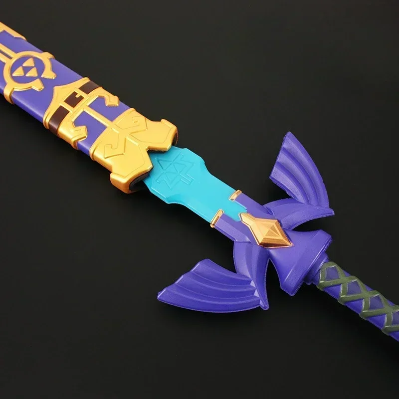 The Hyrule Fantasy Weapon Zeldas Master Sword Hylian Shield 80cm PU Samurai Sword Weapon Model Collection Crafts Cosplay Props 5