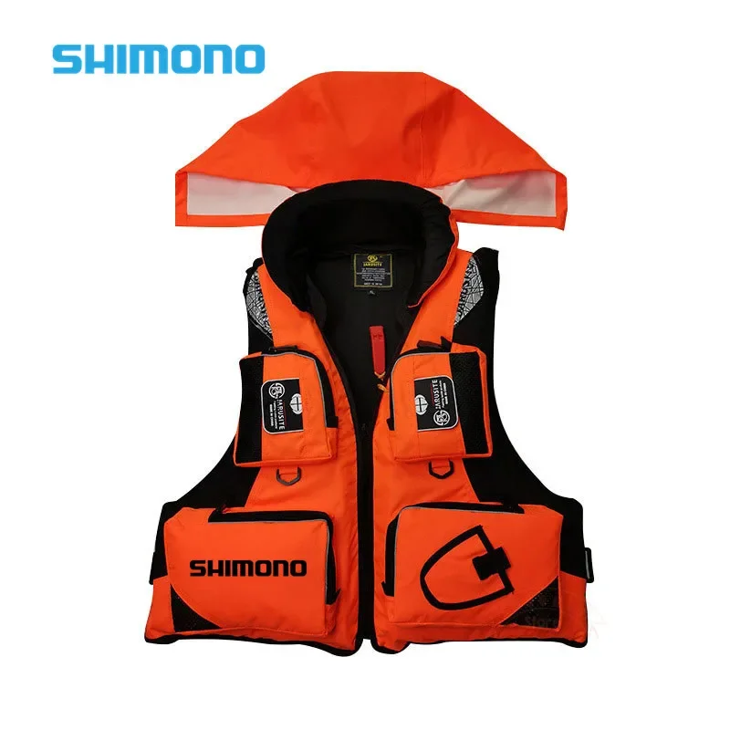 

2023 New Outdoor Sports High Buoyancy Fishing Vest Lifejacket Men's Multi Pocket Removable Portable Buoyancy Fishing Vest