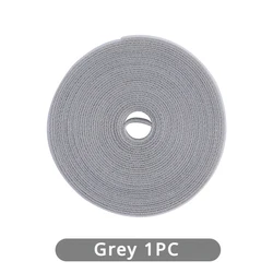 Versatile Hook and Loop Cable Organizer and Management System (Grey 1PC)