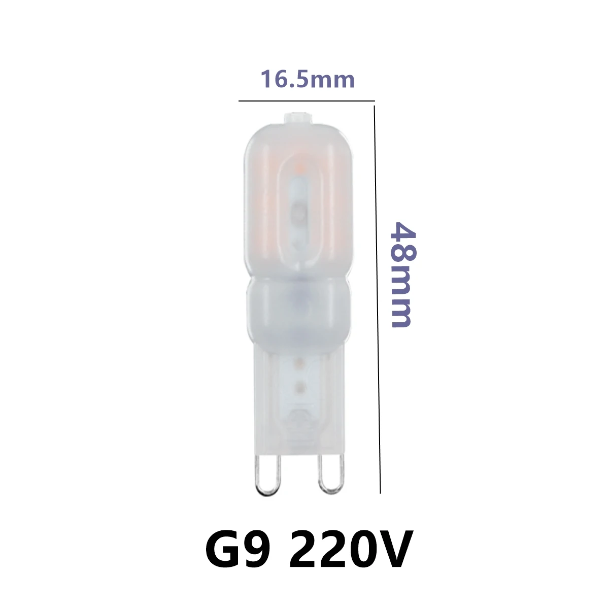 Новый продукт, светодиодная мини-лампа-кукуруза G9, 220 В переменного тока, 3 Вт, сверхъяркая, не требующая стробоскопа, теплый белый свет, может заменить галогеновую лампу 20 Вт, 50 Вт