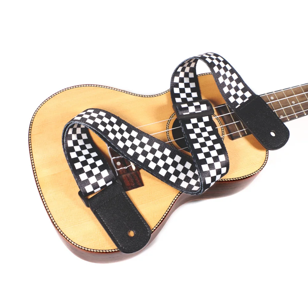 

1pc Ethnic Style Ukulele Strap Polyester Webbing Adjustable Shoulder Strap Guitar Belt Sling Instrument Guitar Accessories