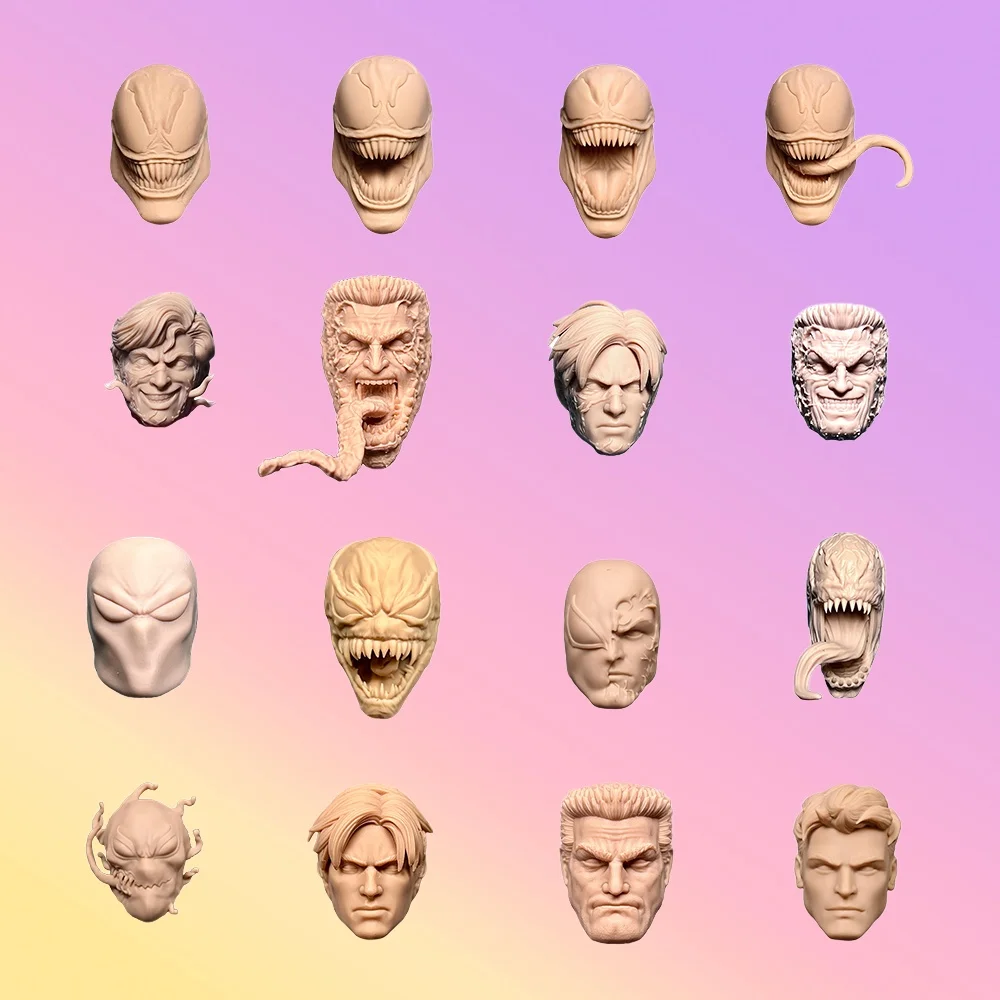 도색되지 않은 모델 1/12 스케일 스파이더 히어로 피터 파커 우디 해럴슨 레탈..